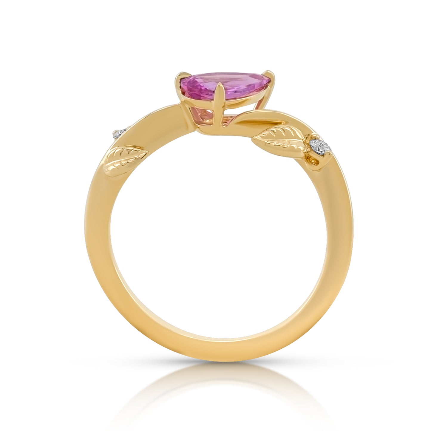 Willow Ring - Neon Pink Sapphire