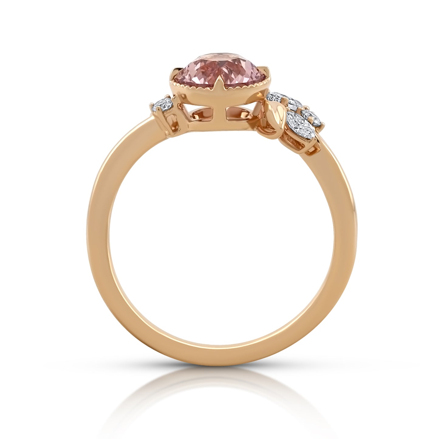 Eden Ring - Peach Malaia Garnet