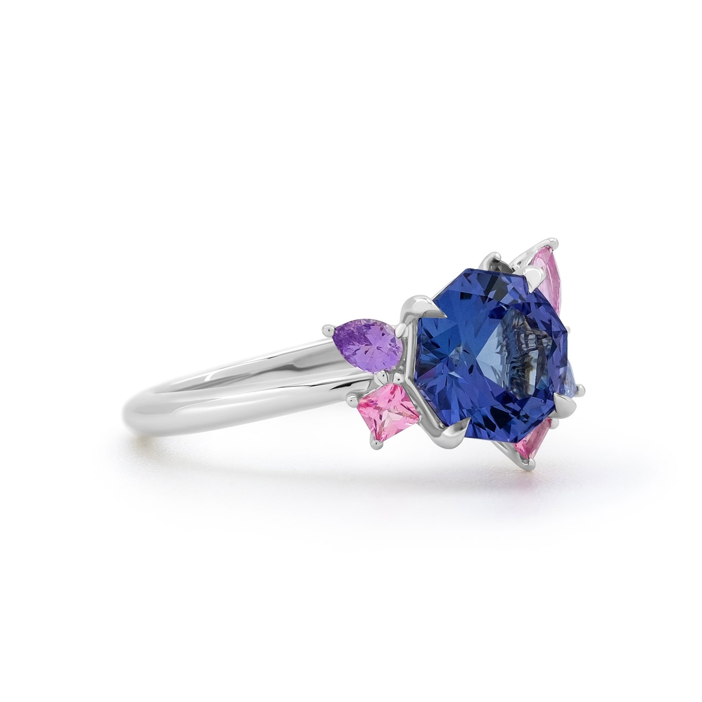Tutti Frutti Candy Cluster Ring - Periwinkle Tanzanite