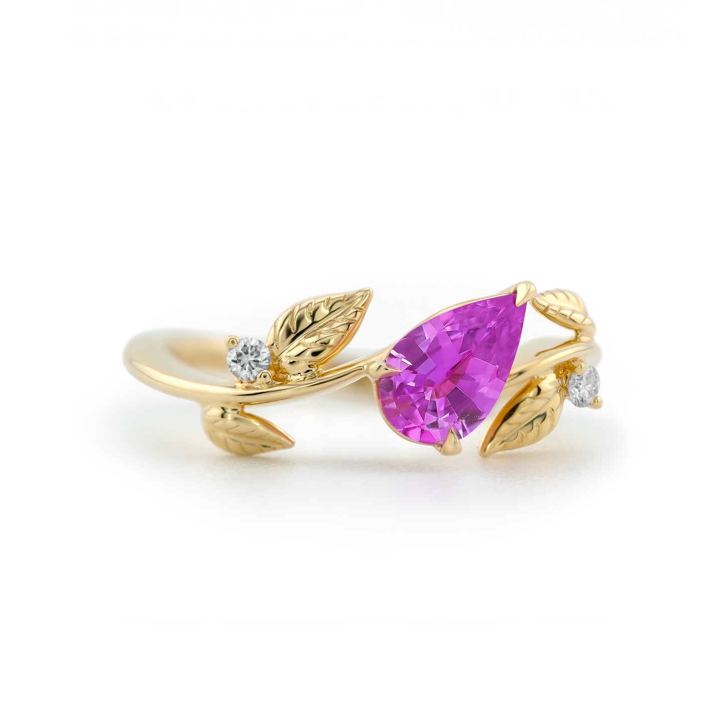Willow Ring - Neon Pink Sapphire