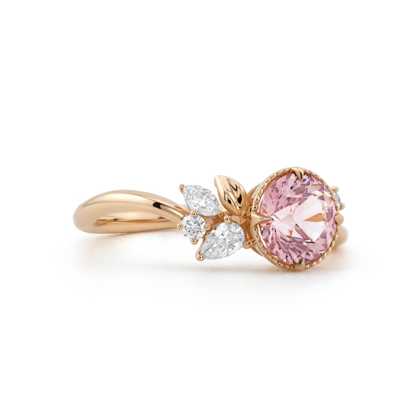 Eden Ring - Peach Malaia Garnet