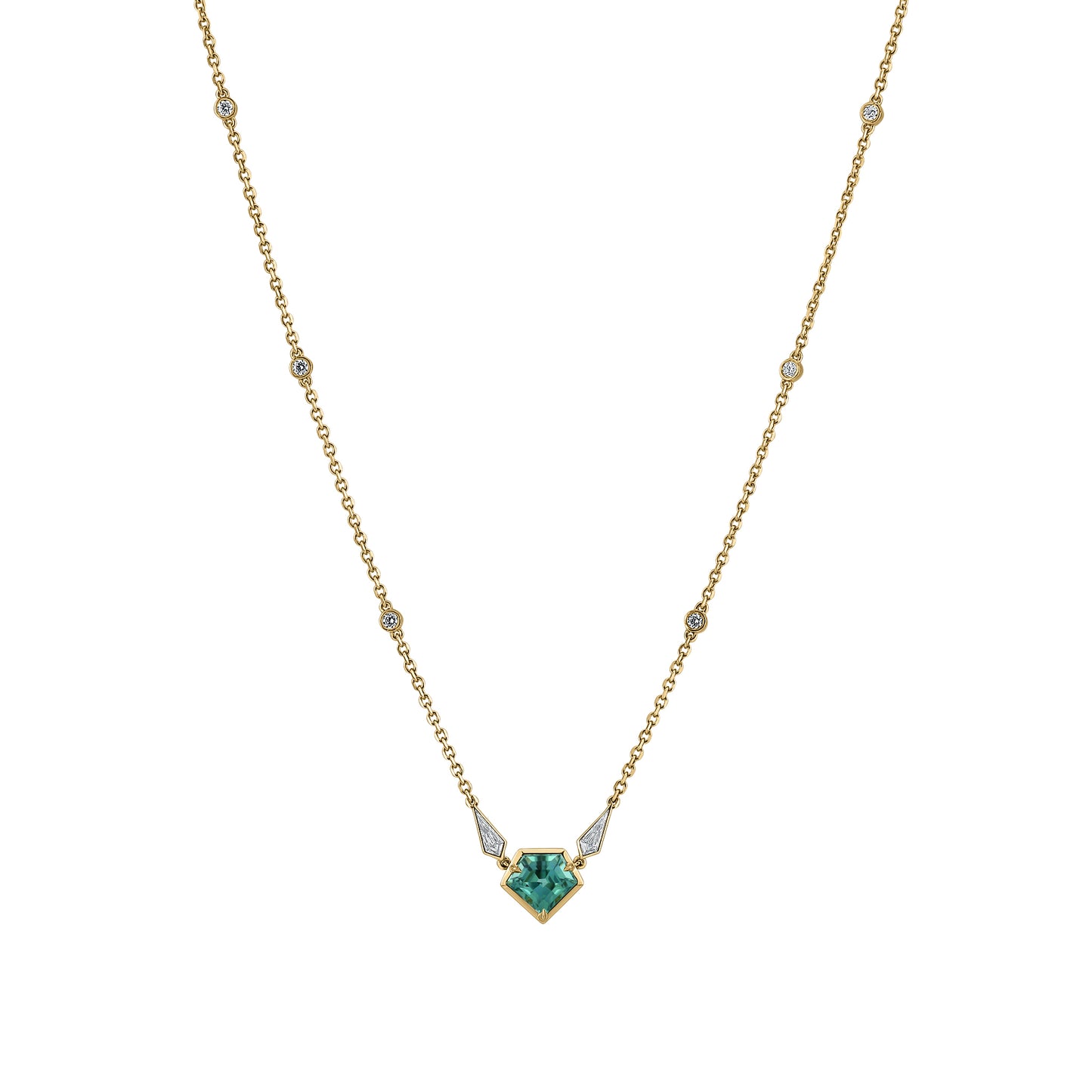 Xena Necklace - Lagoon Tourmaline