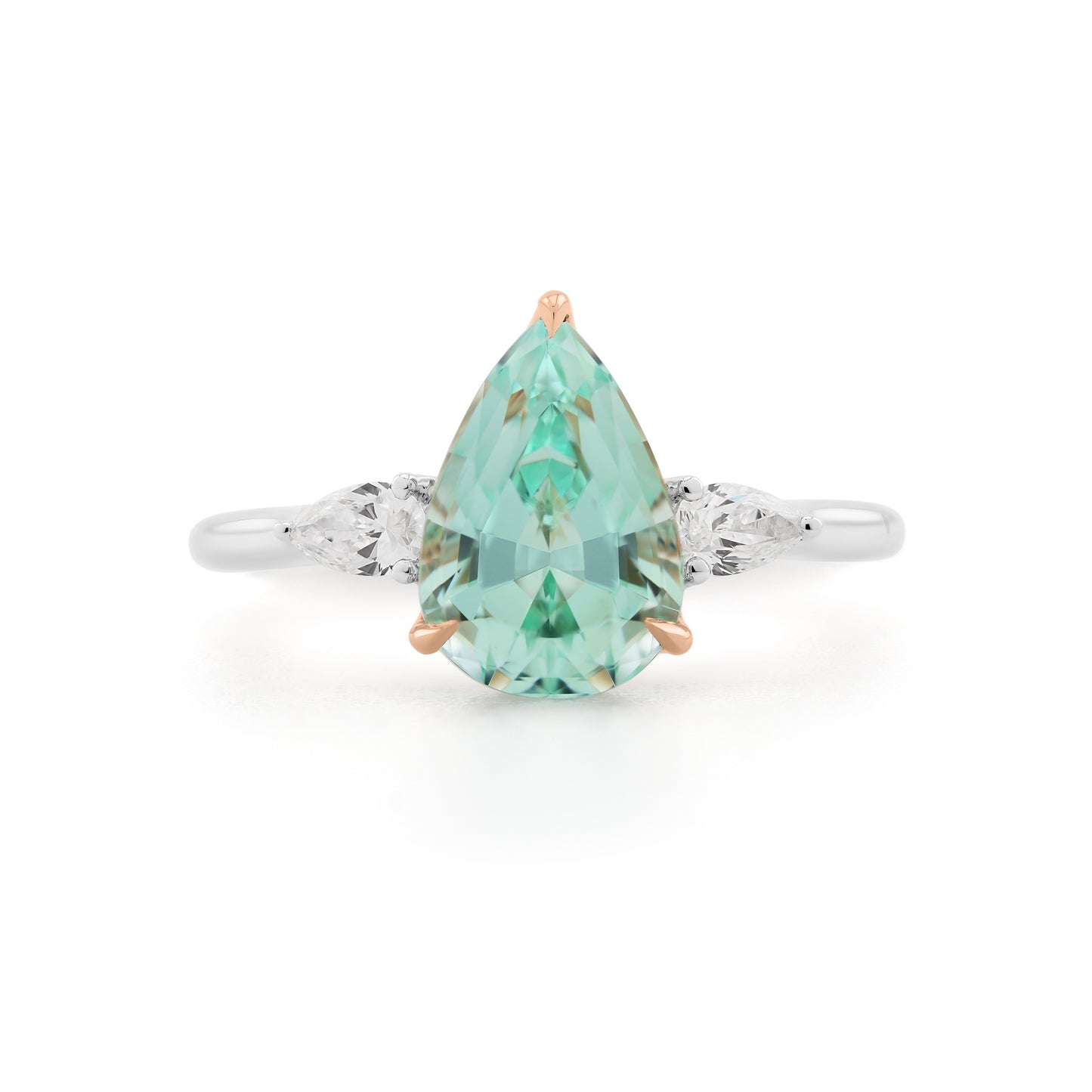 Dewdrop Ring - Neon Beryl - Made to Order