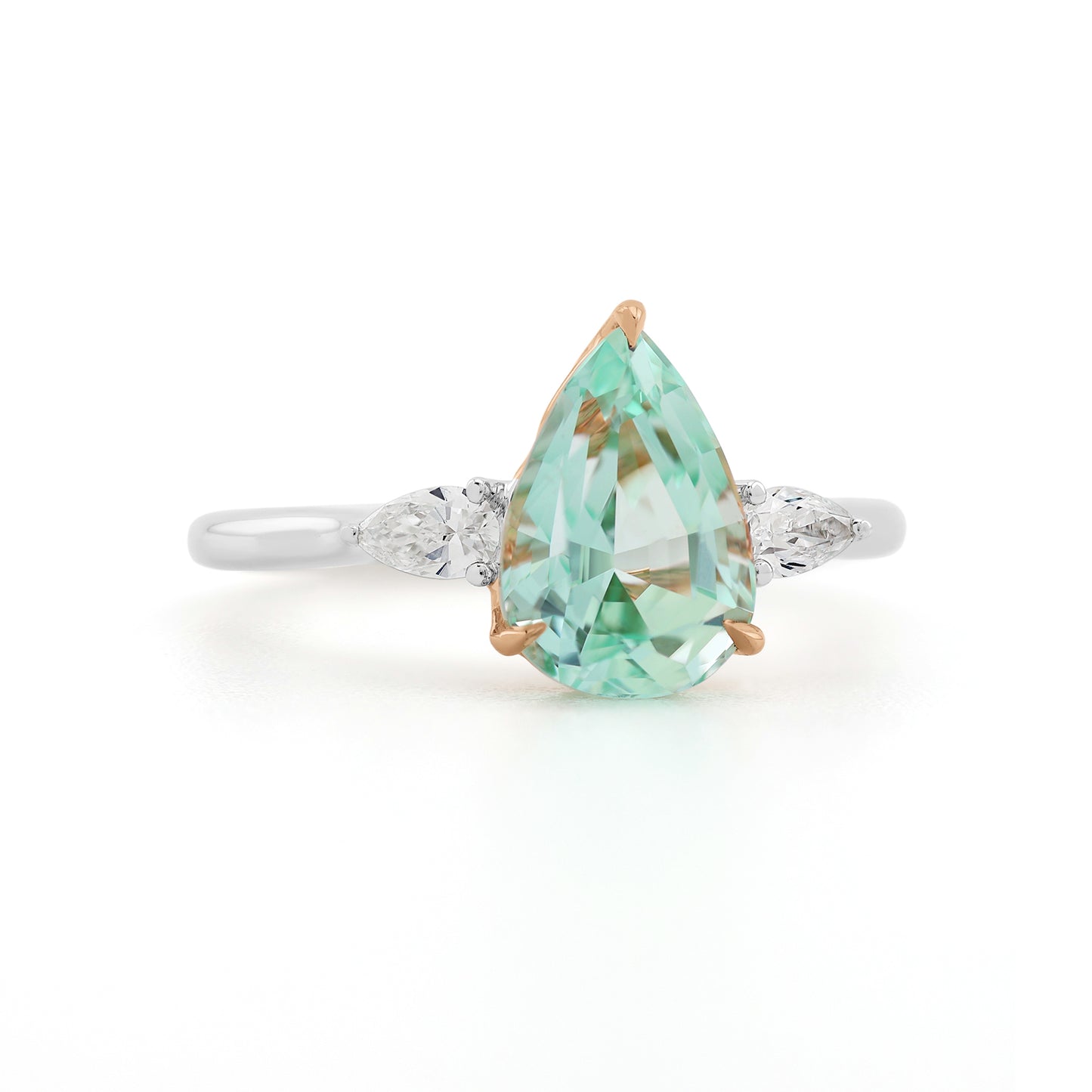 Dewdrop Ring - Neon Beryl - Made to Order