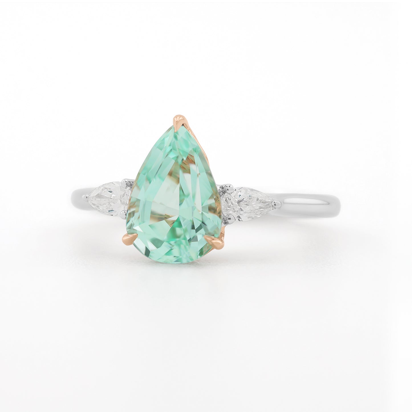 Dewdrop Ring - Neon Beryl - Made to Order