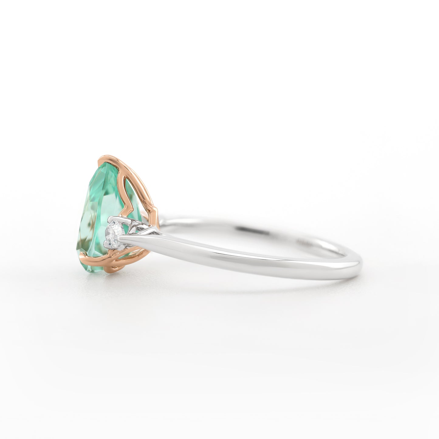 Dewdrop Ring - Neon Beryl - Made to Order