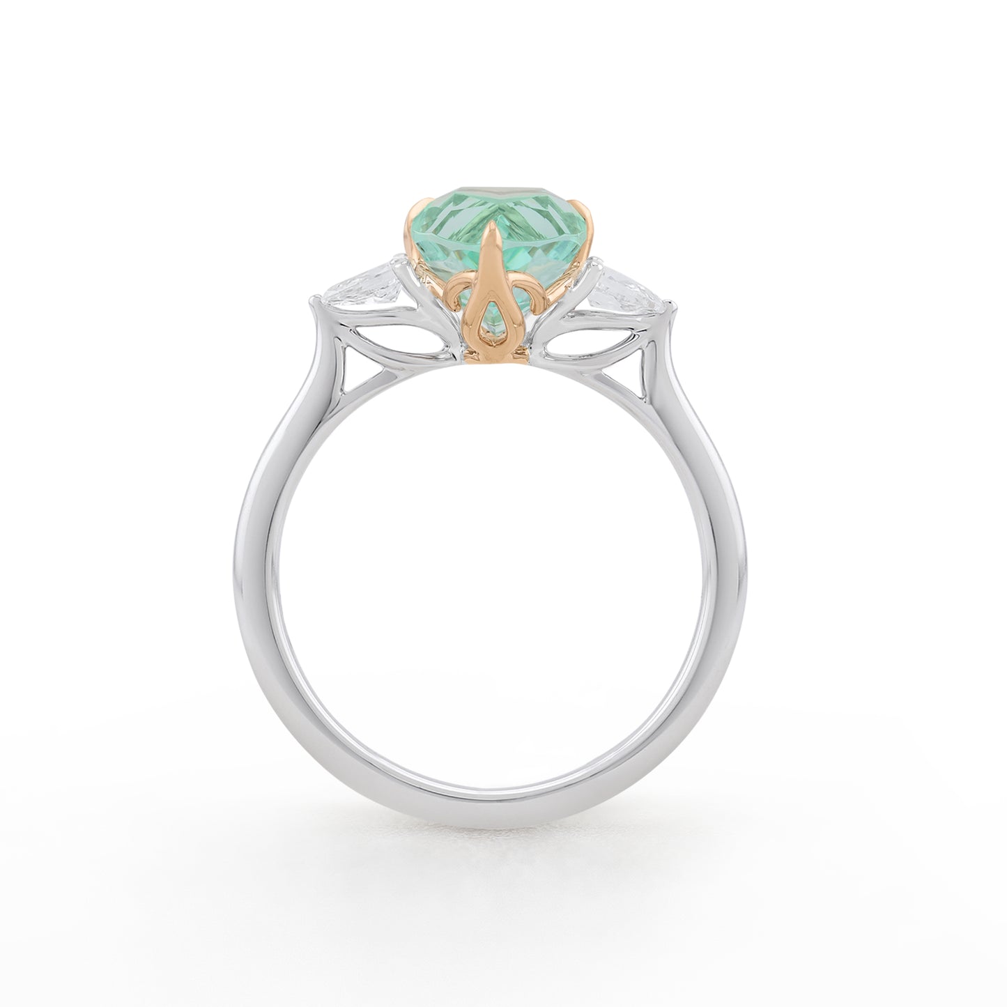 Dewdrop Ring - Neon Beryl - Made to Order