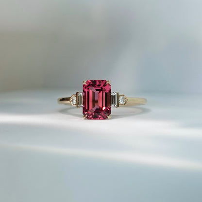 Prism Ring - Rubellite Tourmaline