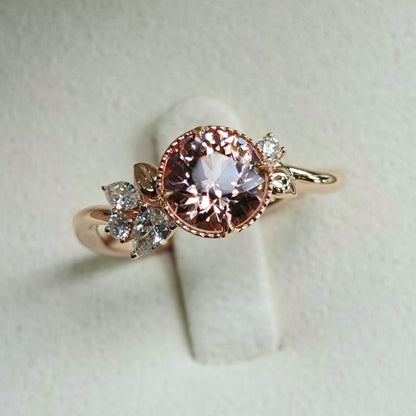 Eden Ring - Peach Malaia Garnet