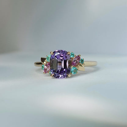 Orchid Garden Eden Ring - Tanzanite