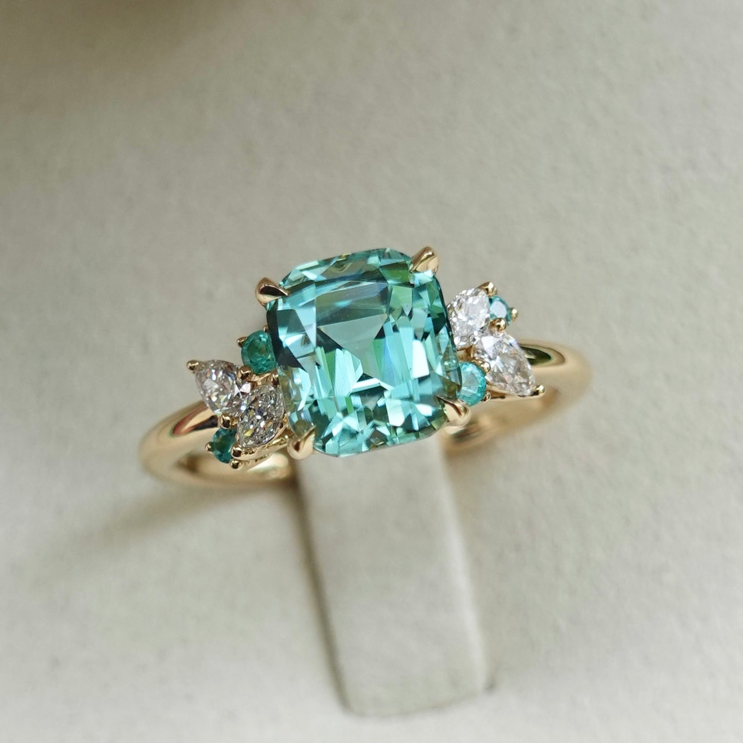 Paraiba Bloom Ring - Blue Tourmaline