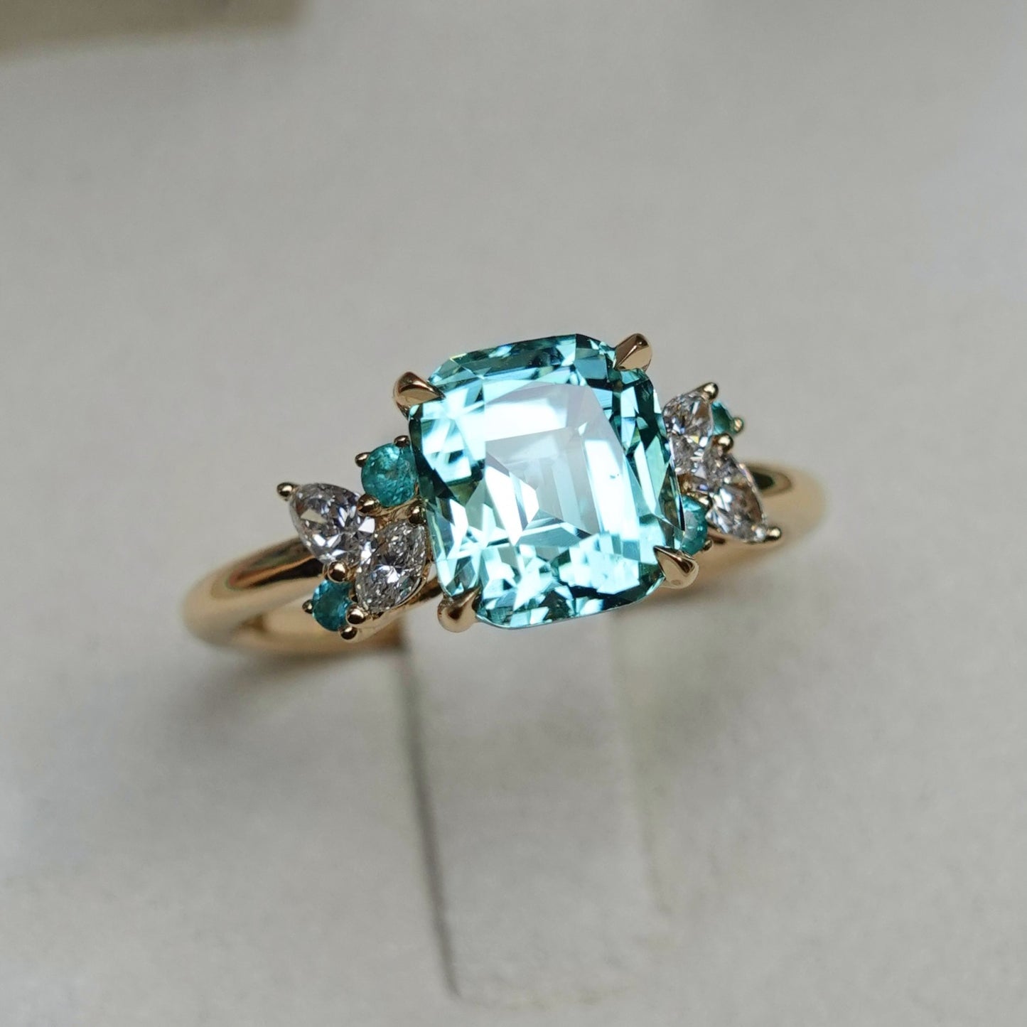 Paraiba Bloom Ring - Blue Tourmaline