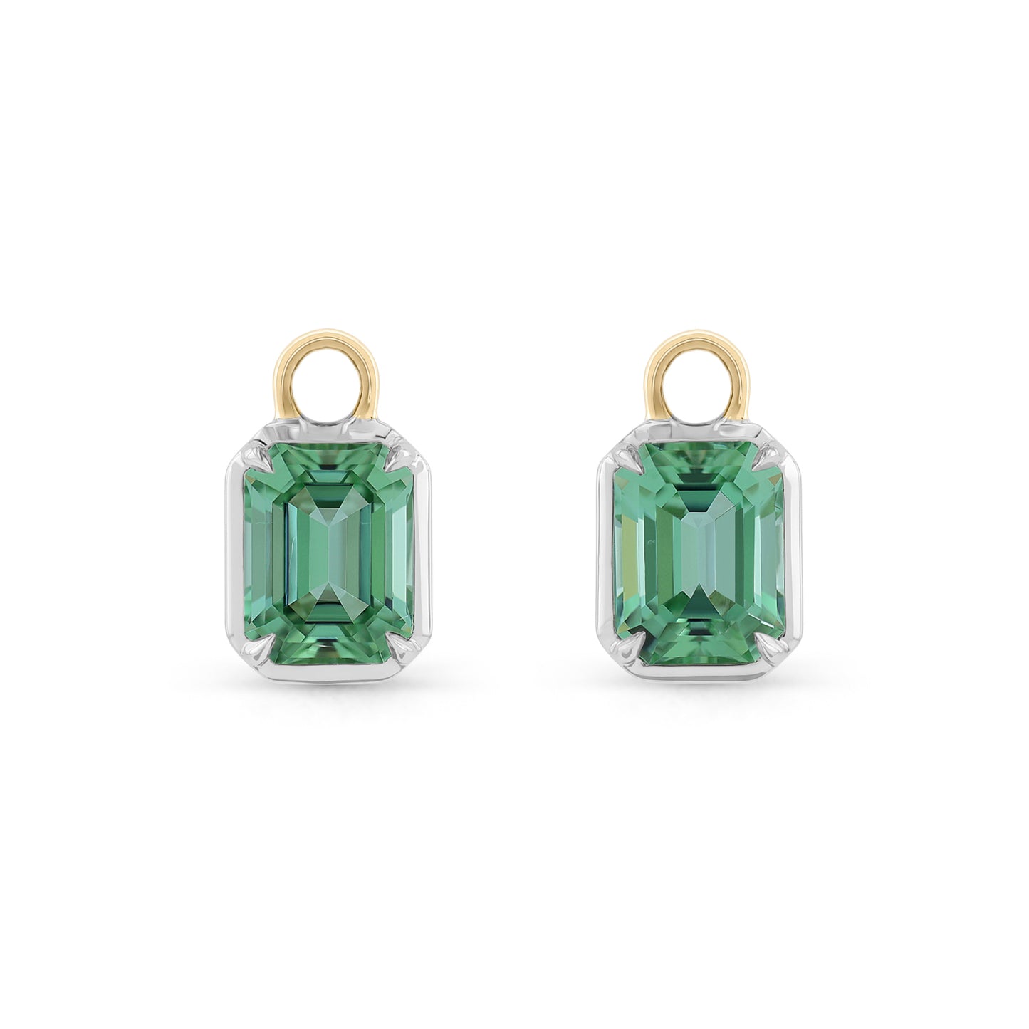 Xena Huggies with Neon Lagoon Tourmalines - Made to Order