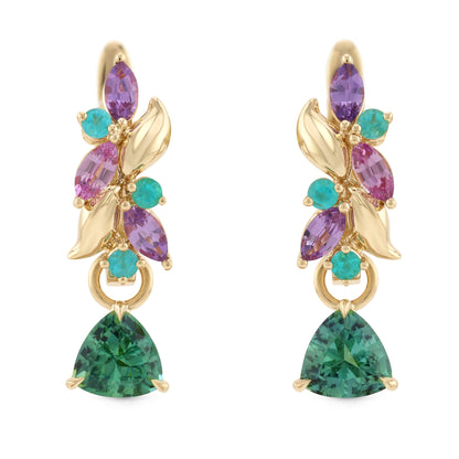 Eden Huggies – Green Tourmalines – Made to Order