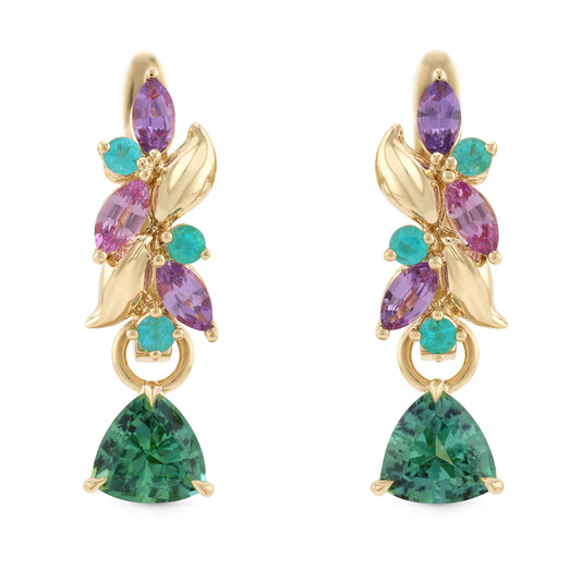 Eden Huggies – Green Tourmalines – Made to Order