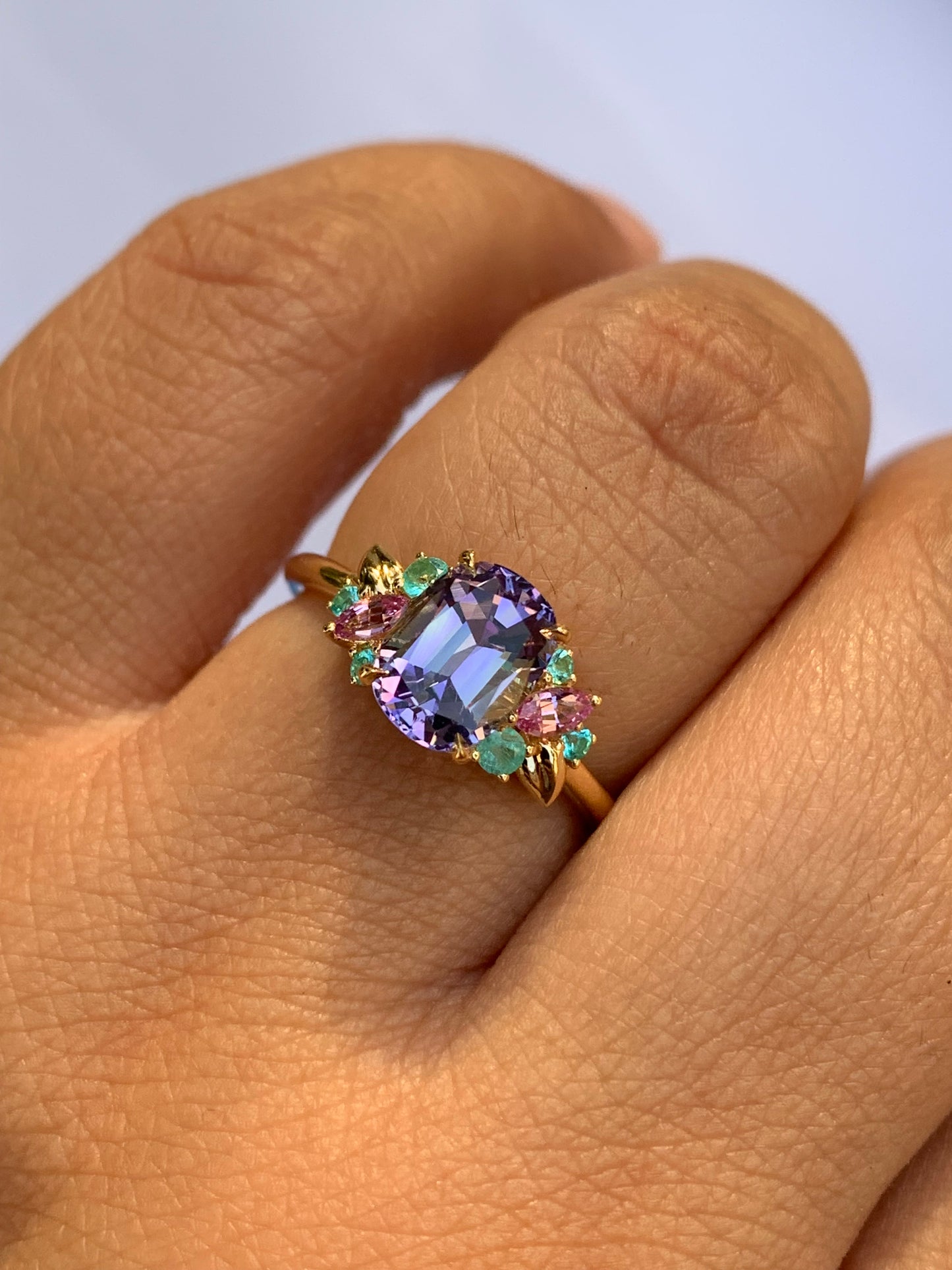 Orchid Garden Eden Ring - Tanzanite