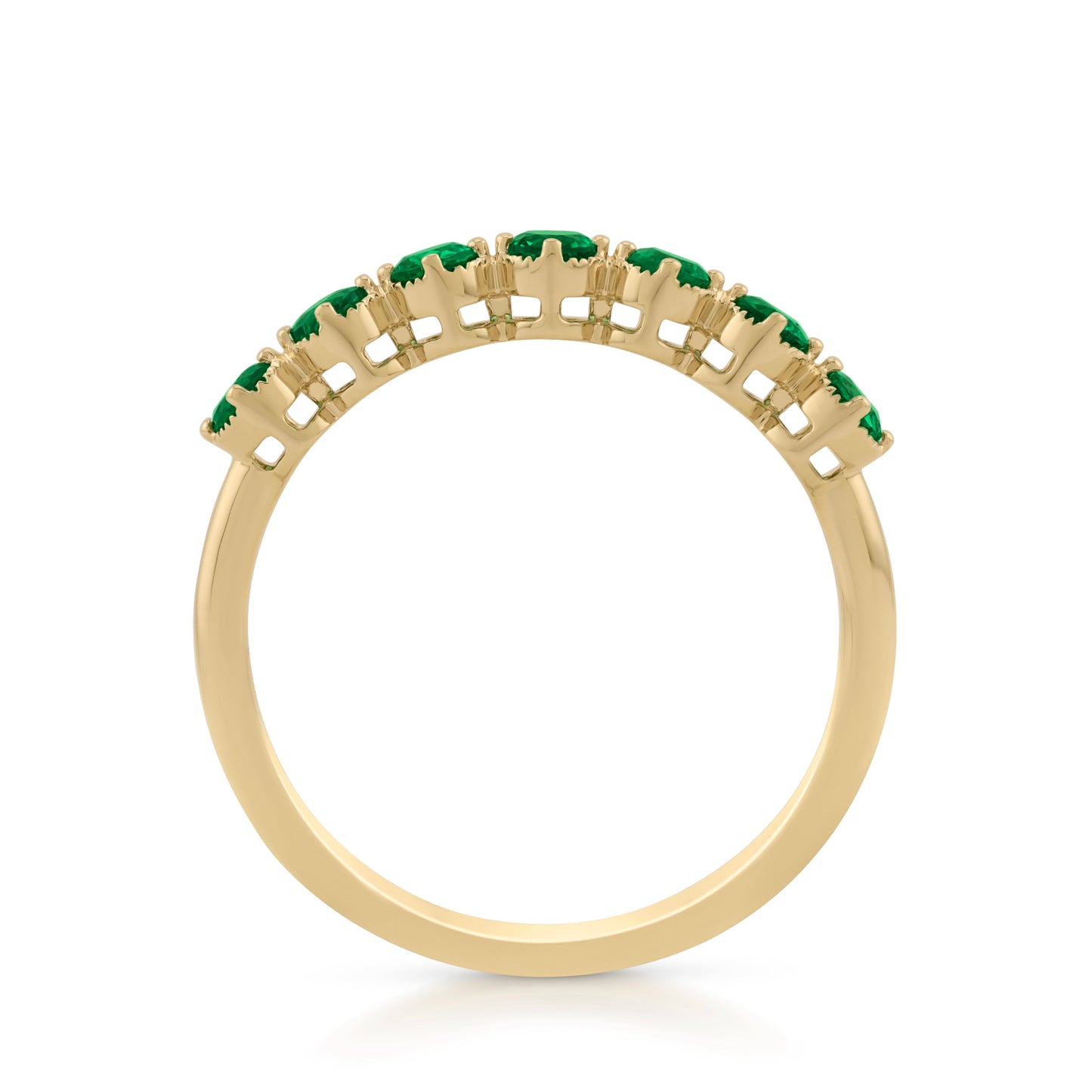 Garland Ring - Emeralds