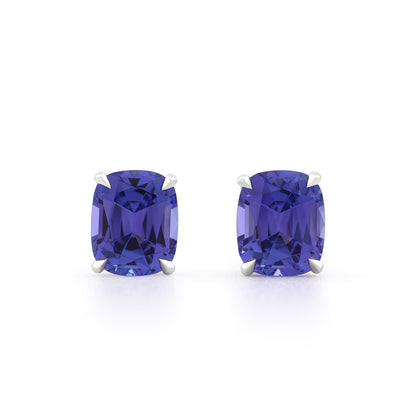 Tanzanite Studs with Candy Cluster Jackets
