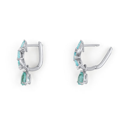 Paraiba Eden Huggies with Tourmaline Drops - Limited Edition