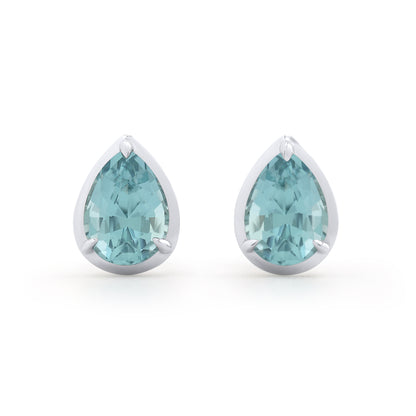 Waterfall Earrings - Pink Sapphires and Neon Beryls