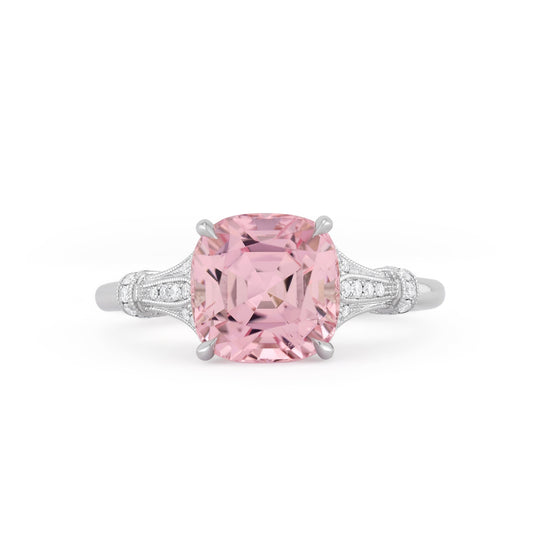 Vintage Tulip Ring - Pink Tourmaline