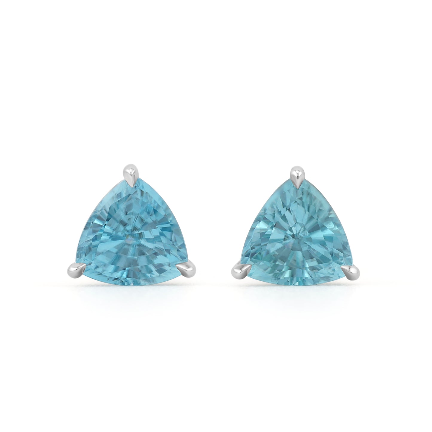 Studs with Paraiba Ivy Jackets – Natural Blue Zircons