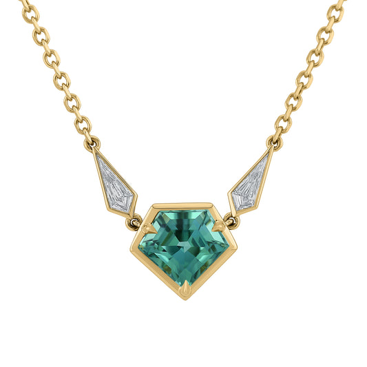 Xena Necklace - Lagoon Tourmaline