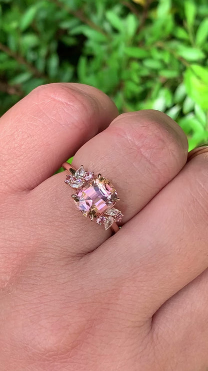 Bloom Ring - Pink Sunset Tourmaline