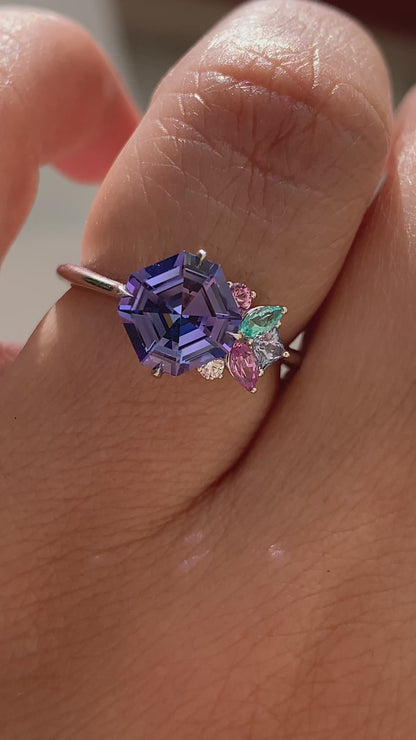 Candy Cluster Ring - Tanzanite