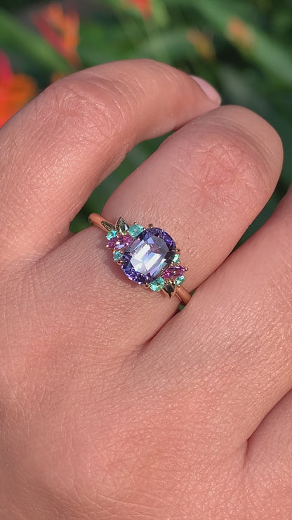 Orchid Garden Eden Ring - Tanzanite