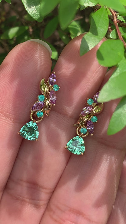 Eden Huggies – Green Tourmalines – Made to Order