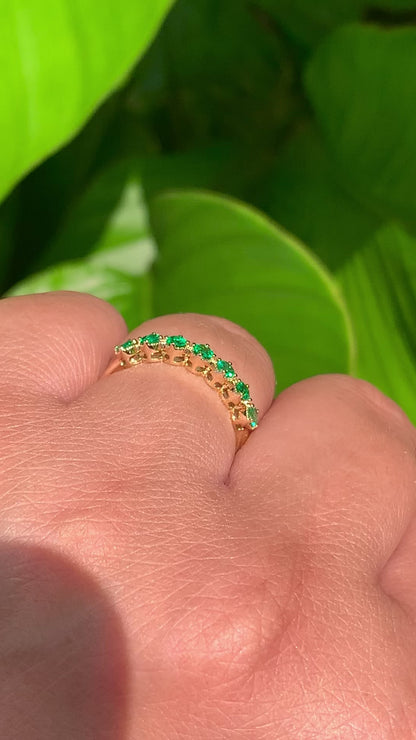 Garland Ring - Emeralds