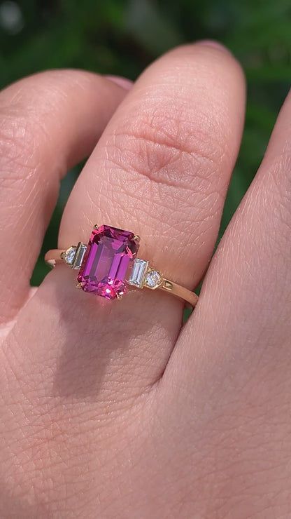 Prism Ring - Rubellite Tourmaline