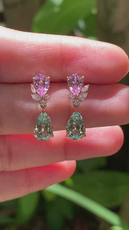 Pear Bloom Earrings - Made to Order - Limited Edition