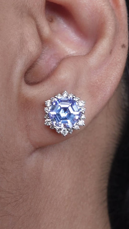 Elsa Studs - Tanzanites