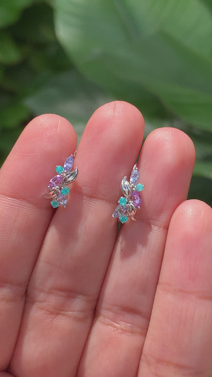 Paraiba and Sapphire Eden Huggies - Made to Order