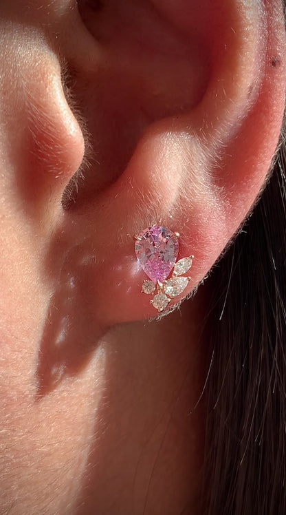 Pear Bloom Earrings - Made to Order - Limited Edition