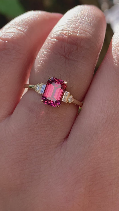 Prism Ring - Rubellite Tourmaline