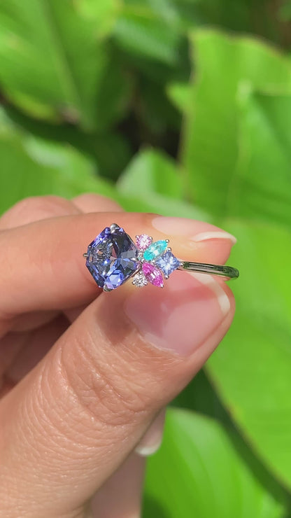 Candy Cluster Ring - Tanzanite