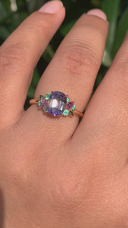 Orchid Garden Eden Ring - Tanzanite