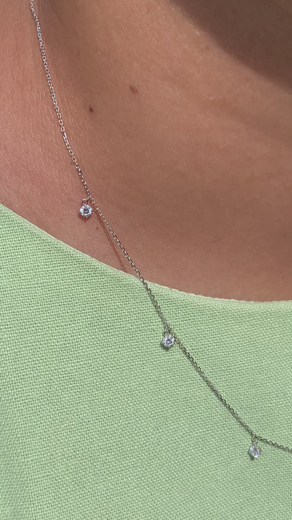 Dapple Necklace - Diamonds - Made to order