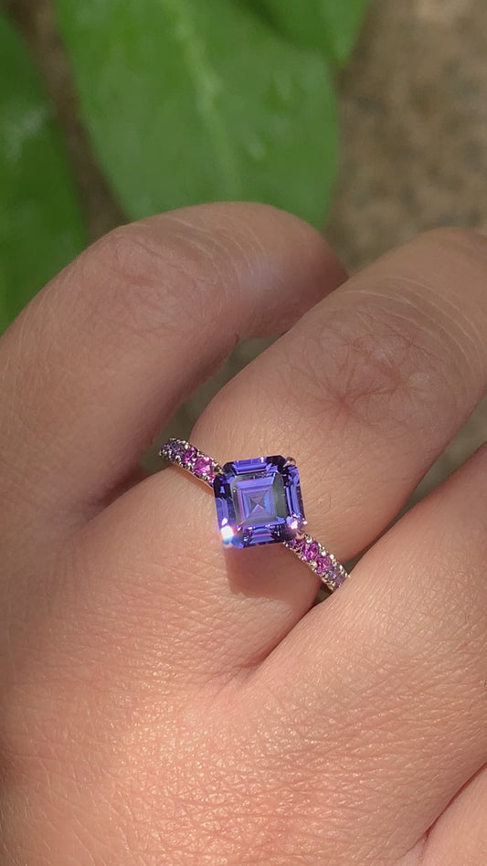 Ariel Ring - 2.1 ct Violet Blue Tanzanite