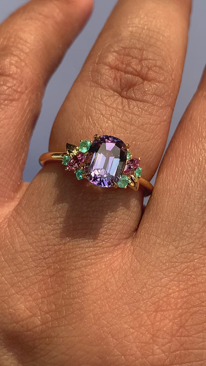 Orchid Garden Eden Ring - Tanzanite