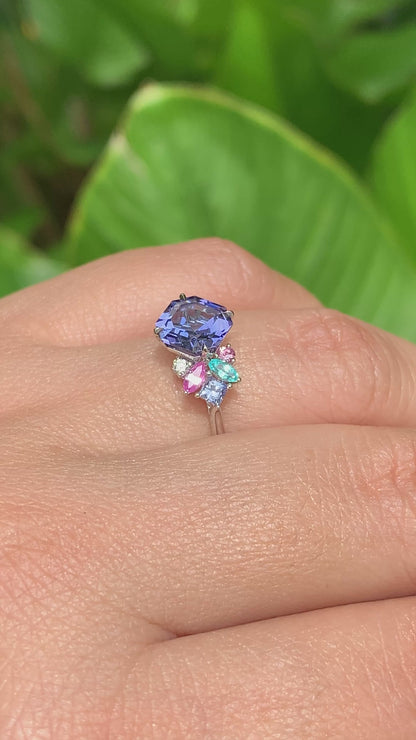 Candy Cluster Ring - Tanzanite