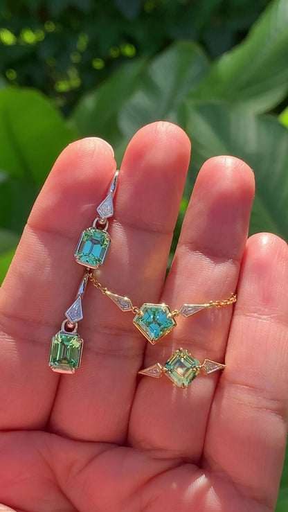 Xena Necklace - Lagoon Tourmaline