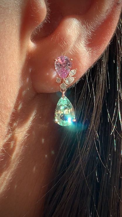 Pear Bloom Earrings - Made to Order - Limited Edition
