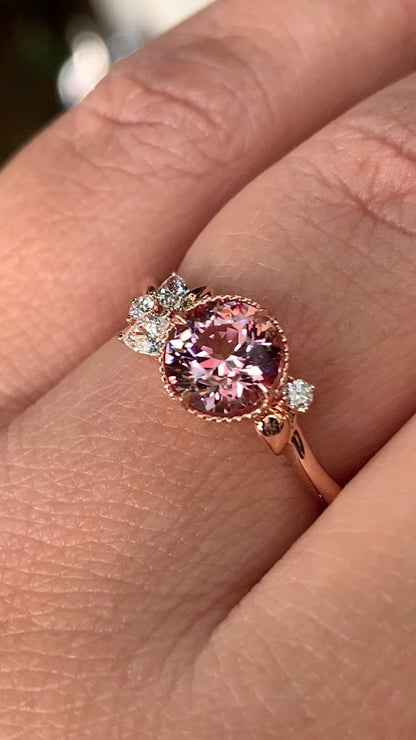 Eden Ring - Peach Malaia Garnet