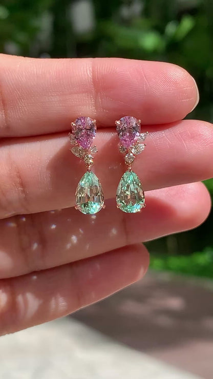 Pear Bloom Earrings - Made to Order - Limited Edition