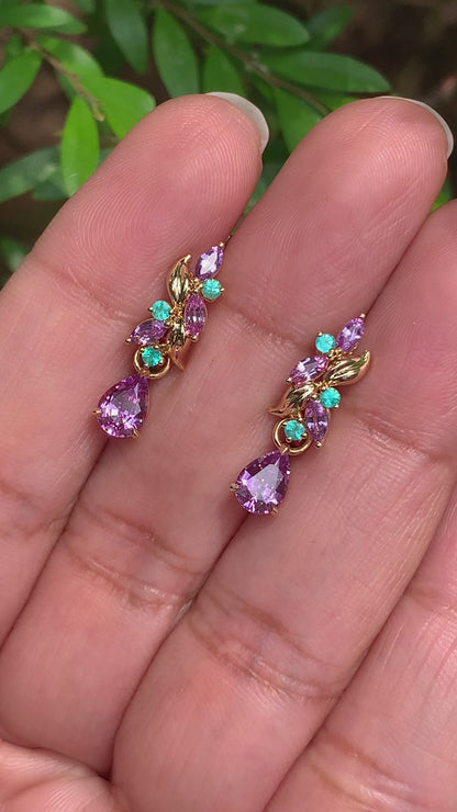 Eden Huggies – Pink Sapphires - Made to Order