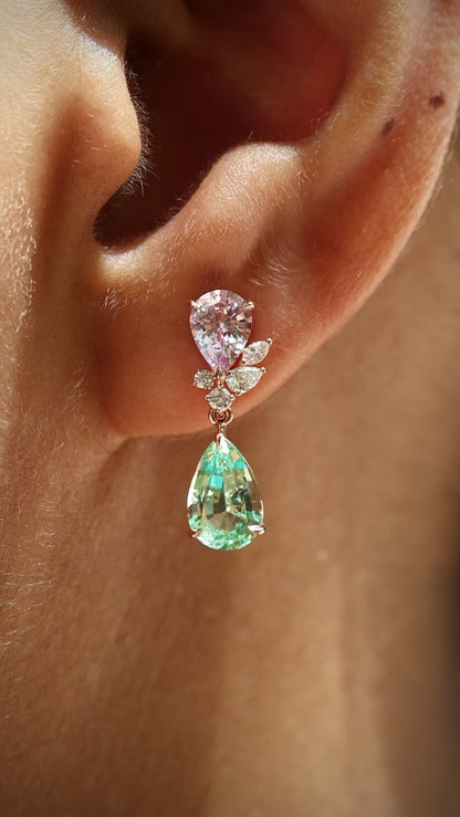 Pear Bloom Earrings - Made to Order - Limited Edition